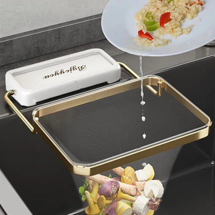 Kitchen Sink Filter Rack Foldable Sink Strainer Mesh Bag Stand Waste Garbage Net Shelf Anti-Clogging Disposable Garbage Mesh Bag