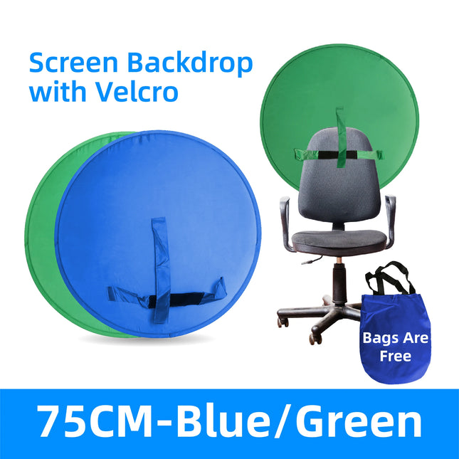 RF08 Game Live Chromakey 2in1 Photography Studio Chair backrest Single-Double Sided Backdrop Background Cloth Green Blue Screen