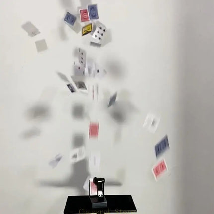 Magical Performance Remote Control Card Fountain Tricks Card Toy Device Stage Prop Gift for Beginner