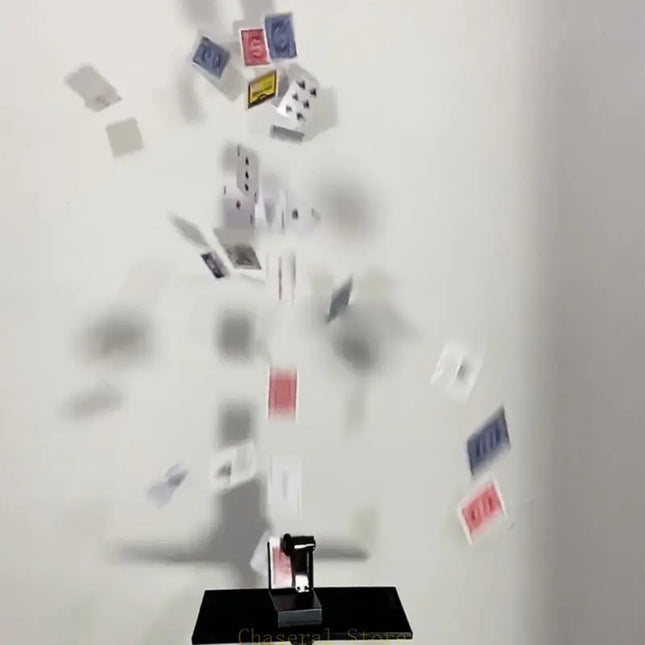 Magical Performance Remote Control Card Fountain Tricks Card Toy Device Stage Prop Gift for Beginner