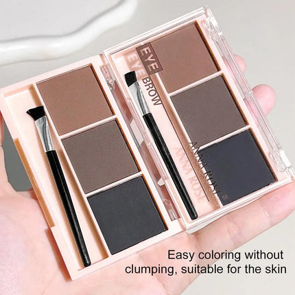 Three-color eyebrow powder natural long-lasting shadow three-dimensional eyebrow shape waterproof eyebrow cream Makeup Cosmetics