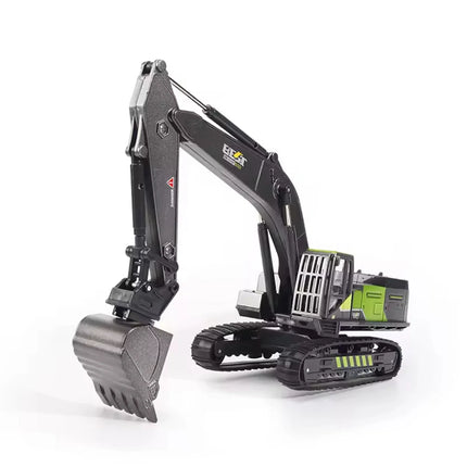 Plastic Vehicle Education + Diecast Excavator Tractor Cement Truck Car Bulldozer Crane Toy Model Wholesale Boy Gift Digger Alloy