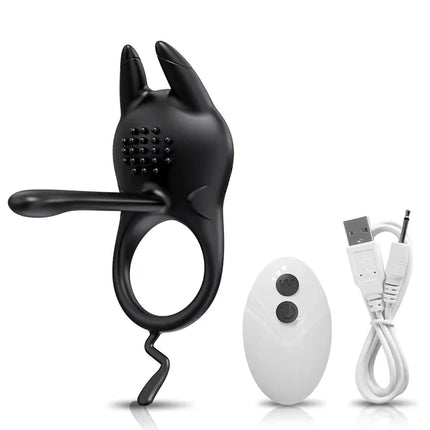 Vibrating Penis Ring for Men Cock Ring Delay Ejaculation Penis Extension Erection Anal Clitoris Stimulation Sex Toy for Couples