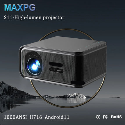 Portable HD Projector Daytime Wall Projection for Commercial Meetings Living Room Home Theater Bedroom Use Compact Size
