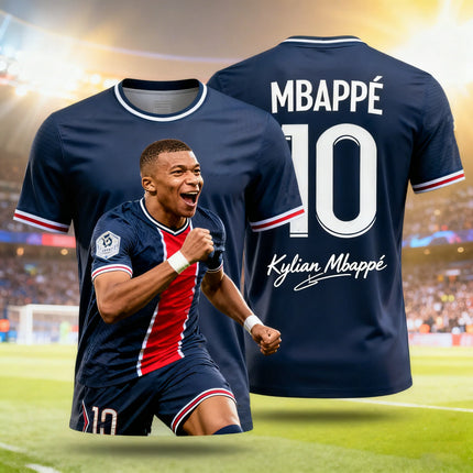 Commemorative Mbappé Soccer Jersey Special Edition Men Women Kids Outdoor Quick-Dry Breathable Football Shirt