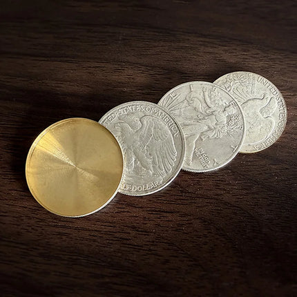 Multipurpose Flipper Coin Set (Walking Liberty Half Dollar) by Oliver Magic Tricks Coin Magia Close-up Stage Illusions Gimmicks