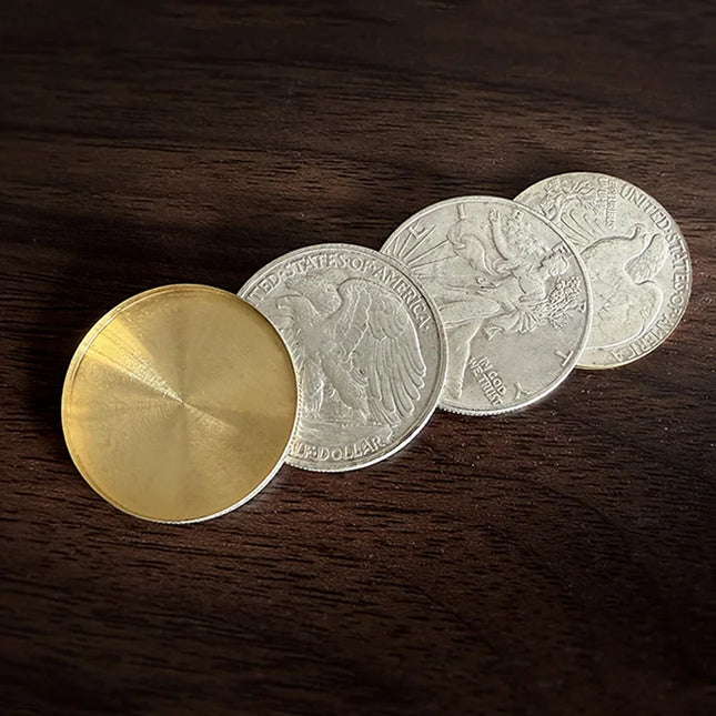 Multipurpose Flipper Coin Set (Walking Liberty Half Dollar) by Oliver Magic Tricks Coin Magia Close-up Stage Illusions Gimmicks