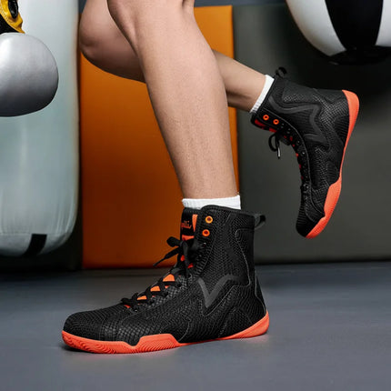 Lexsan Training Wrestling Shoes Men female Fitness Boxing Shoes Mesh Breathable Boxing Shoes Men High Quality Wrestling Shoes