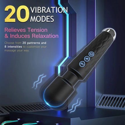 Powerful G-Spot Vibrator for Women Clitoris Stimulator AV Magic-Wand Female Vagin Massager Masturbator Adult Sex Toys Erotic 18+
