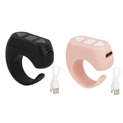 Phone Remote Control  Comfortable To Wear  Page Turner 10m Distance 3 Buttons Ergonomic for Watching Shot Video
