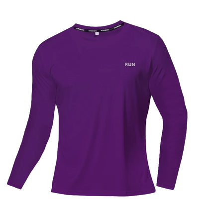 T-shirt à manches longues en soie glacée pour homme, nouvelle collection été 2023, séchage rapide, respirant, climatisation, protection solaire, vêtement de course d'extérieur
