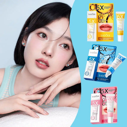 Vitamin C Moisturizing Lip Mask Plump Lips Nourishing Hydrating Lip Balm Lip Plumper Lipstick for Beauty Lips Skin Care