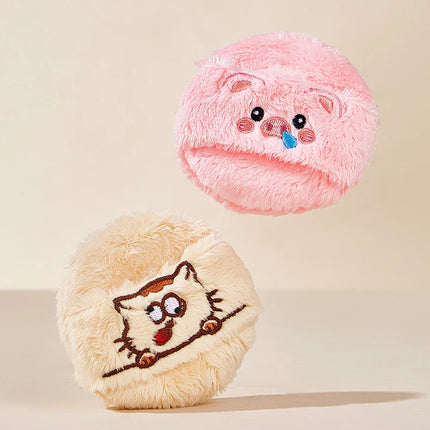 Life Girls cute and soft plush powder puff, flocking, comfortable and skin-friendly, thick, setting, loose powder, soft cushion