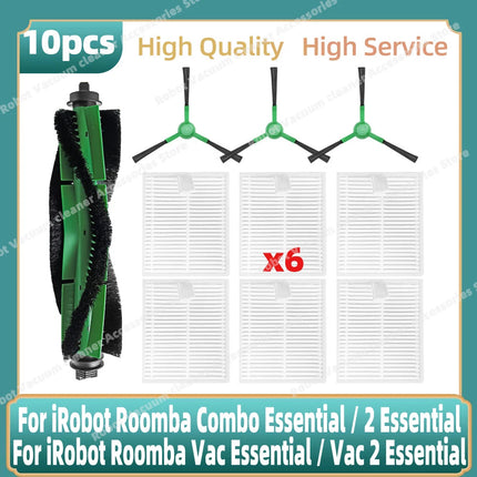 Compatible For iRobot Roomba 105 Combo, Roomba Combo Essential / 2 Essential  Main Side Brush Hepa Filter Mop Dust Bag Parts