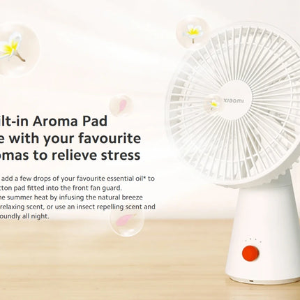 Xiaomi Mijia Desktop Move Fan Type-C Charging 4000 mAh Ultra-long Battery Life Mini Low Noise Desktop Handheld Dual Use Summer