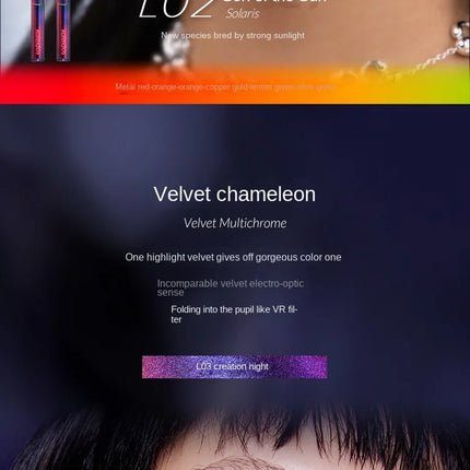 Kaleidos Eyeliner Gel Pencil Waterproof Chameleon Colour Long Wear Glitter Metallic Waterproof Eye Pen