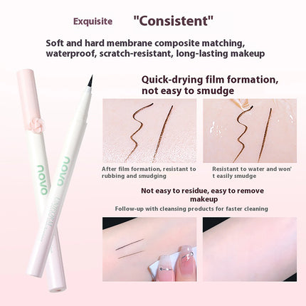 NOVO Waterproof, sweat-resistant and smudge-proof liquid eyeliner pen with long-lasting, quick-drying formula