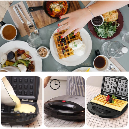 3 In 1 Electric Waffles Maker Walnut Cake Maker Cooking Appliances Bubble Egg Cake Oven Breakfast Machine Waffle Pot Sonifer