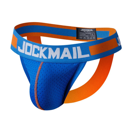 Breathable Jockstrap Men Thong Sexy Underwear Men Brief Gay Male Panties Penis Pouch G String Bikini Sissy Mesh Underpants