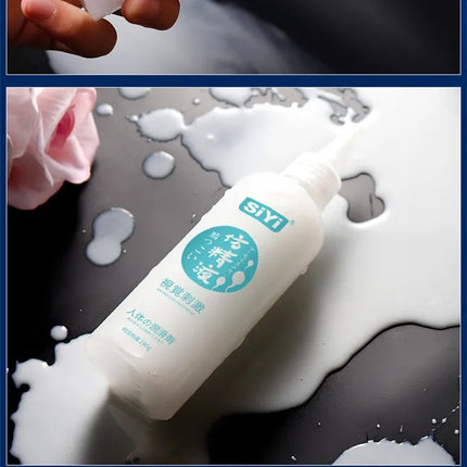 Semen Substitute Water Based Lubricant Gel for Men/Women, Realistic Texture, Compatible with Anal/Vaginal Toys& Long-Lasting