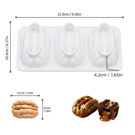 Silicone Mold Pastry 3D Cake Design Mini Cupcake Mousse Muffin Heart Bubble Square Baking Mold