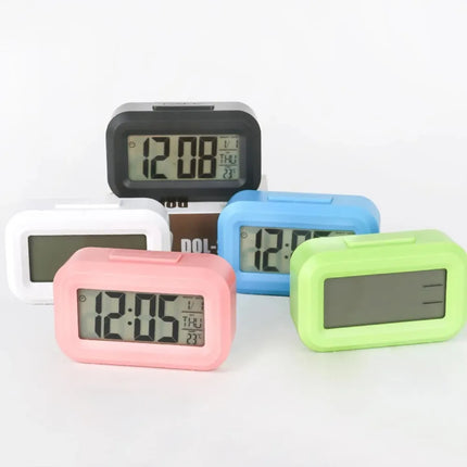 Digital Led Clock Household Bedside Battery Powered Multi-function Alarm Clock Desk Things for the Room Table Clocks Home Decor