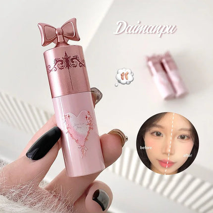 White Pink Liquid Brightening Concealer Matte Face Highlight Stick Cover Acne Spot Dark Circles Moisturizing Concealer Makeup
