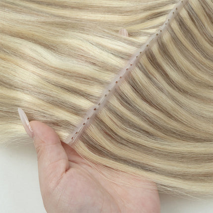 Invisible Hole Flat Pu Tape Human Hair XO Twin Tabs 25cm Long Tape PU Weft Real Human Hair No Glue Microlink Application 40-50g
