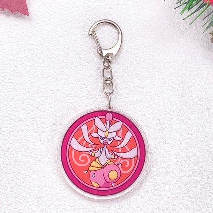 Pokémon Pikachu Gengar Bulbasaur Squirtle Car Keychain Accessories Acrylic Charms Pendant For Bag Key Holder Backpack Decoration