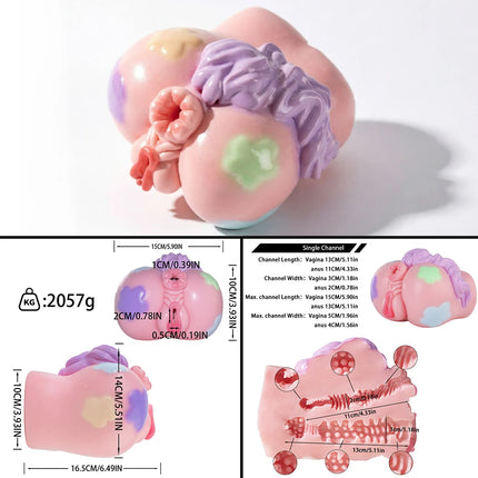 YOCY Liquid Silicone Big Butt Male Masturbation Vaginal Stroker Realistic Anthro Butt Toy Adult Sex Toys Big Ass Onahole Stroker