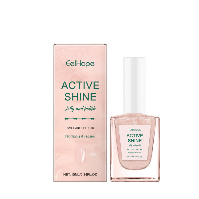 Jelly Nail Polish Glittery Pink Nails Decoration Varnish Art Semi Permanent Manicure Soak Off Nail Supplies Base Coat Clear Gel
