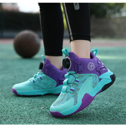 Kids Basketball Shoes Boys Sneakers Non-slip Child Trainer Basket Shoes Outdoor Children Sport Shoes