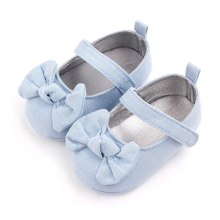 Baby Girl Princess Shoes Soft PU Classical Bowknot Beautiful and Cute for Newborn Girl Spring and Summer Prewalking 2023 Fashion