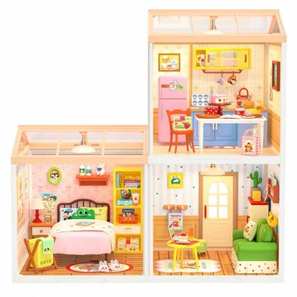 New arrival DWZ05 Fun Life Series Toys  Assembled Plastic Building Block DIY Miniature House