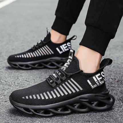 YRZL Men's Comfortable Sneakers, Women's Breathable Couple Running Shoes, Mesh Tenis Sport Shoes Size 36-46 Walking Sneakers Men
