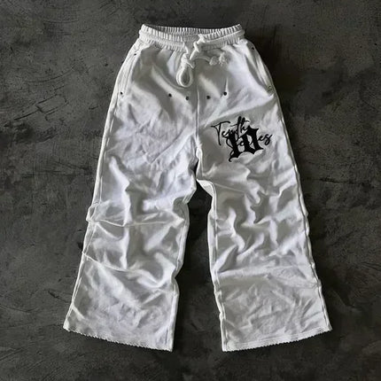 Hip Hop Yu-Gi-Oh Y2k Pants Baggy Sweatpants Men Elastic Waist American Streetwear Vintage Joggings Casual Pants Men Clothing