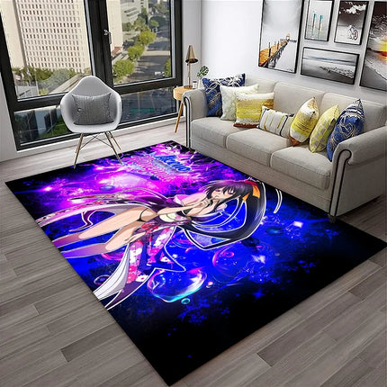 High School DxD Sexy Girl Cartoon 3D Carpet Rug for Home Living Room Bedroom Sofa Doormat Decor, Kids Area Rug Non-slip Floor Mat