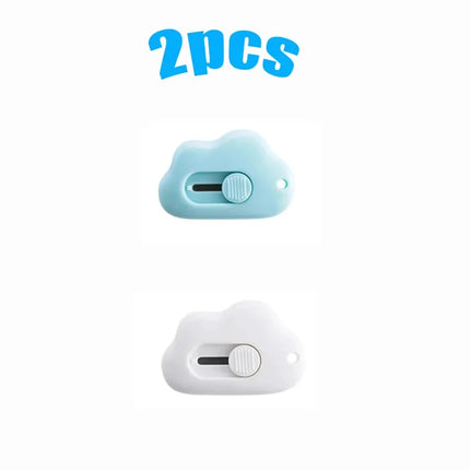 1/2/3/6PCS Cute Rabbit Cloud Color Mini Portable Utility Knife Paper Cutter Cutting Razor Blade Office Stationery Supplies