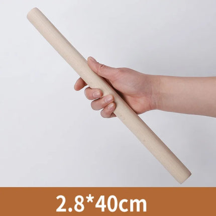 Solid Wood Rolling Pin Noodle Pasta Dumpling Skin Household Rolling Noodle Biscuit Fondant Stick Kitchen Cooking Baking Tool