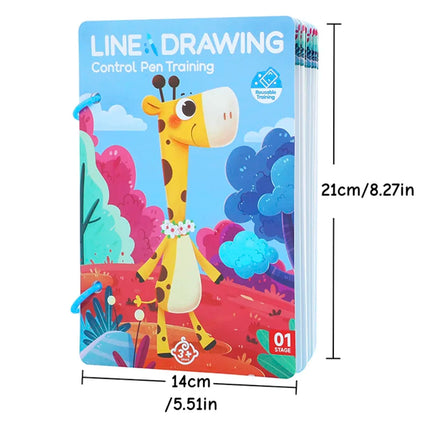 Kids Pen Control Training Card For Children's Concentration 3-6 Year Old Logical Thinking Ability Training Educational Toys