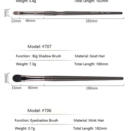 1pc Smudge Makeup Brushes Flat Eye Liner Make Up Brush Detail Precision Concealer Powder contour highlight artist cosmetic tools