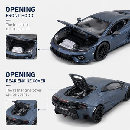 Trends Hobby 1/64 Lamborghini Temerario Super Sport Racing Vehicle Miniature Model Toy Car Free Wheels Diecast Collection Gift