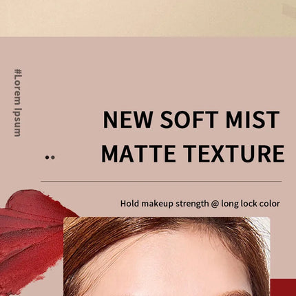 2 In 1 Matte Liquid Lipstick Long Lasting Color Moisturizing Waterproof Non Stick Cup