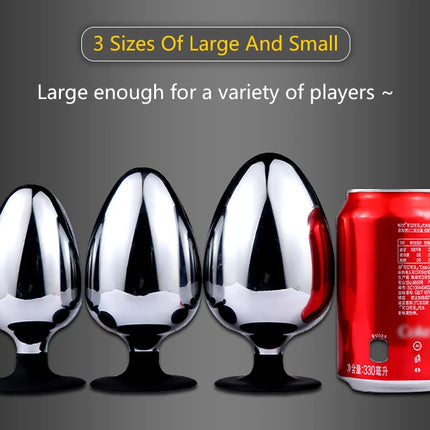 Runyu Metal Anal Plug Sexy Adult Butt Plug Penetration Anal Toy Plug Anul Huge Dildo Fetish But Pluk Erotic Products SM Sex Toys
