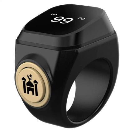 1 ZIKR smart ring with vibration alerts, which connects to the APP for time synchronization and provides five daily prayer remin