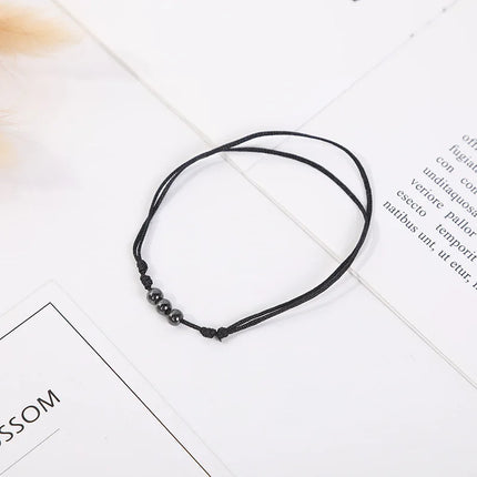 Flat Bead Magnets Magnetic Therapy Bracelets Anklet Pain Relief Slimming Health Jewelry Weight Loss Magnet Anklets for Women Men