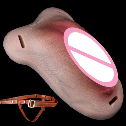 FAAK Strapon Thick Insertable Fake Vagina Clitoris Pads Male to Female Transgender Silicone Male Hiding Underwear Panty Pads