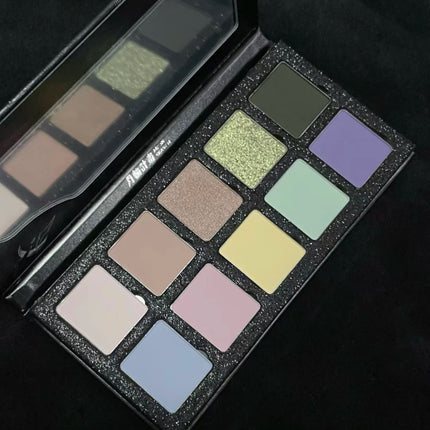 DRAMO 10 Colors Eye Shadow Palette Matte Glitter Eyeshadow Pigments Waterproof Earth Color Shimmer chameleon Cosmetics