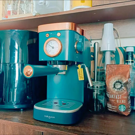 Coffee machine Household Italian high pressure steam beating milk foam grinding beans freshly brewed coffee coffee machine new