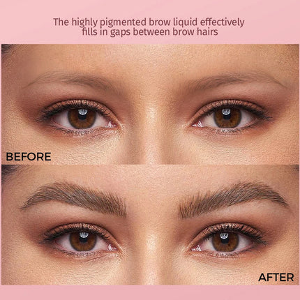 Wild Eyebrow Pencil Square Angled Brush Velvet 3D Brow Dye Cream Hairline Anti-smudge Waterproof Multifunction Eyebrow Tint Pen